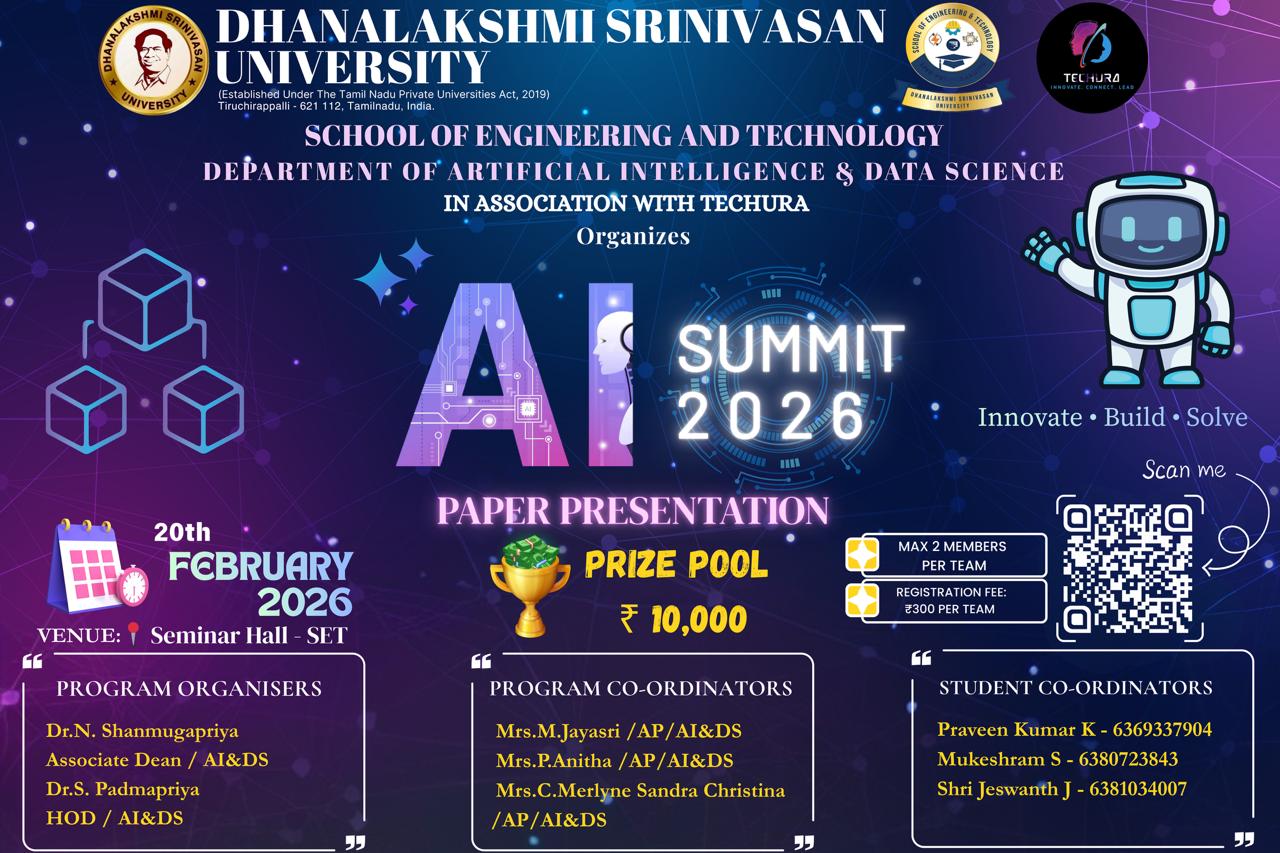 AI SUMMIT 2026 Technical Event Poster 